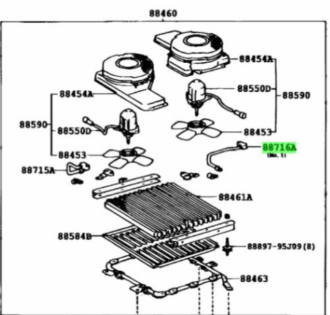 Genuine Toyota HiAce / Commuter A/C Refrigerant Liquid Pipe Line 'A' – 88716-26380