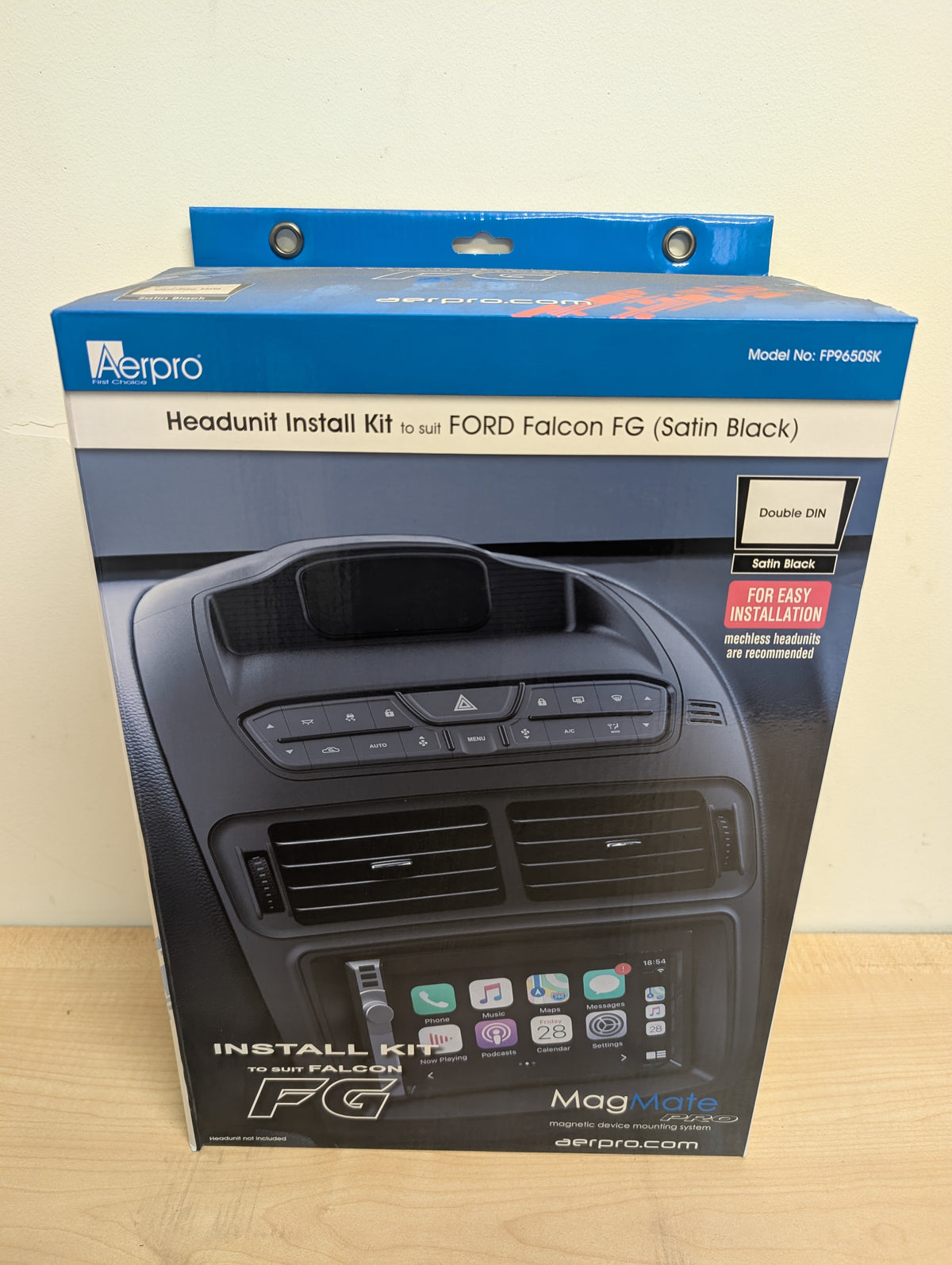 FP9650SK : DOUBLE DIN HEAD UNIT INSTALLATION KIT TO SUIT FORD FALCON FG (SATIN BLACK)