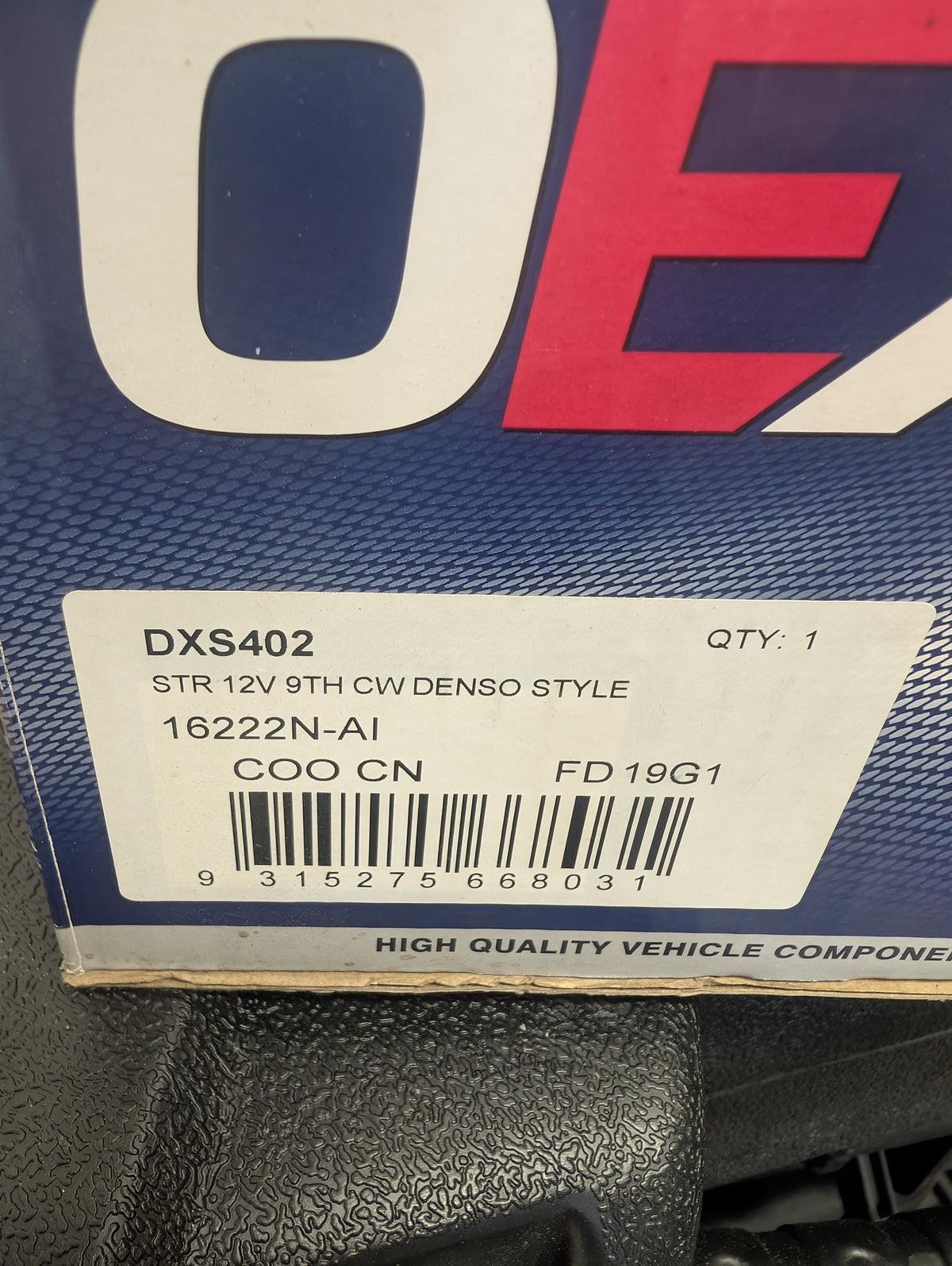 DXS402 Replacement Starter Motor