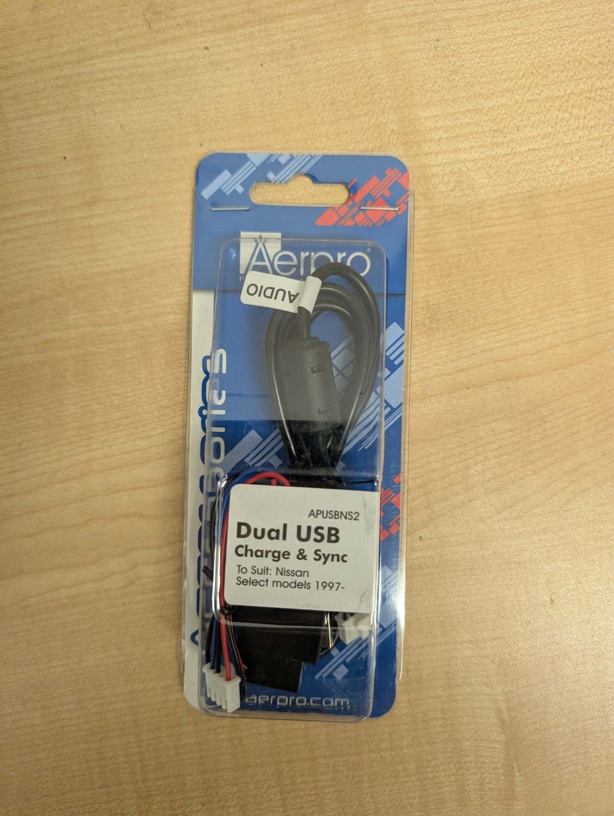 APUSBNS2: DUAL USB CHARGE & SYNC TO SUIT NISSAN (21MM X 36MM)