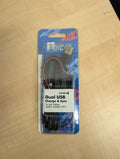 APUSBNS1: DUAL USB CHARGE & SYNC TO SUIT NISSAN (24MM X 31MM)