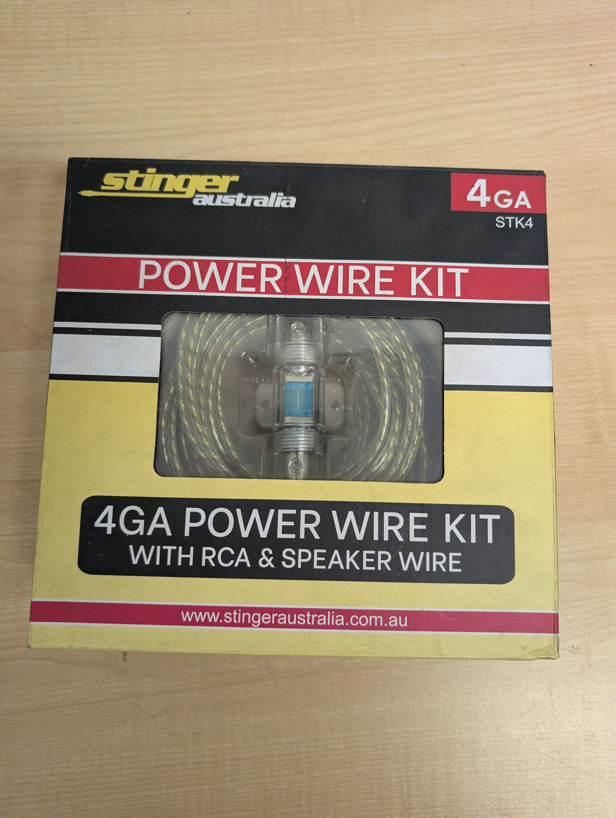 Stinger Australia 4GA 4-Channel Amplifier Complete Power Wiring Kit (Part # STK4 / 4 Gauge Audio Install Kit)